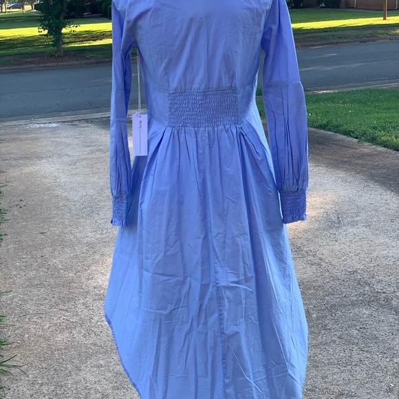 Light Blue High n Low Blouse. - Picture 4 of 4